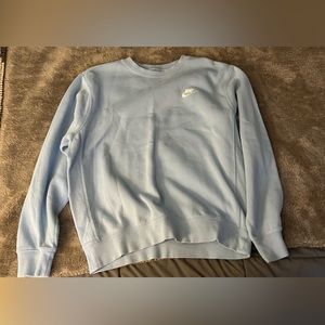 Psychic blue (light blue) nike crewneck sweater